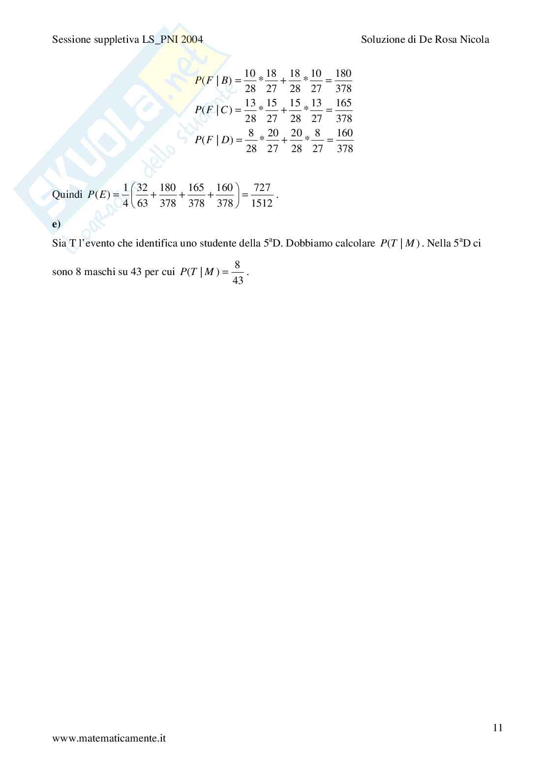 2004 - Liceo scientifico PNI prova suppletiva Pag. 11