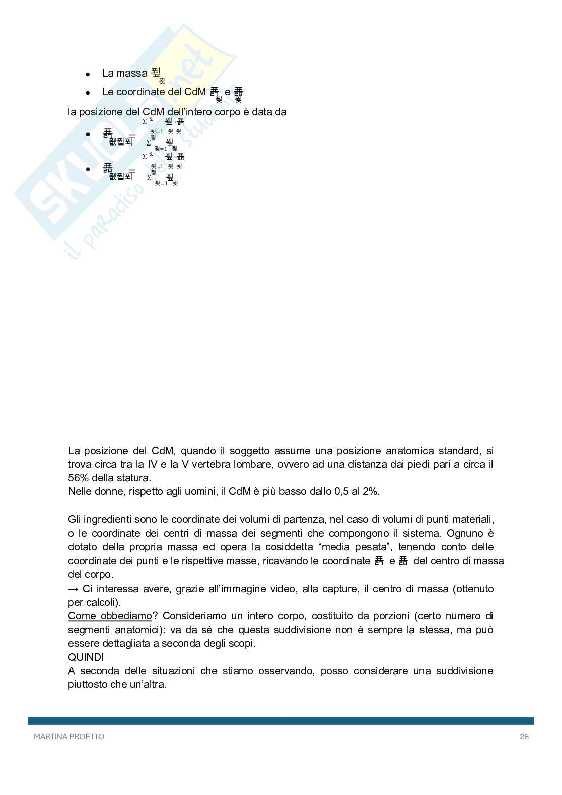 Biomeccanica dell'attività motoria Pag. 26