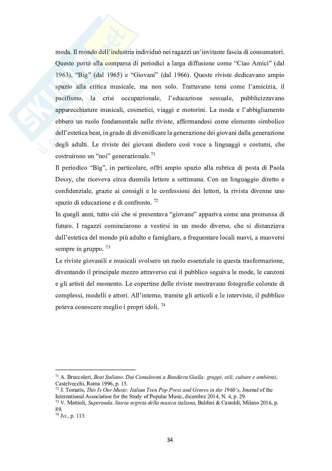 Voce di una generazione: Bandiera Gialla e l’influenza della musica beat negli anni Sessanta Pag. 36