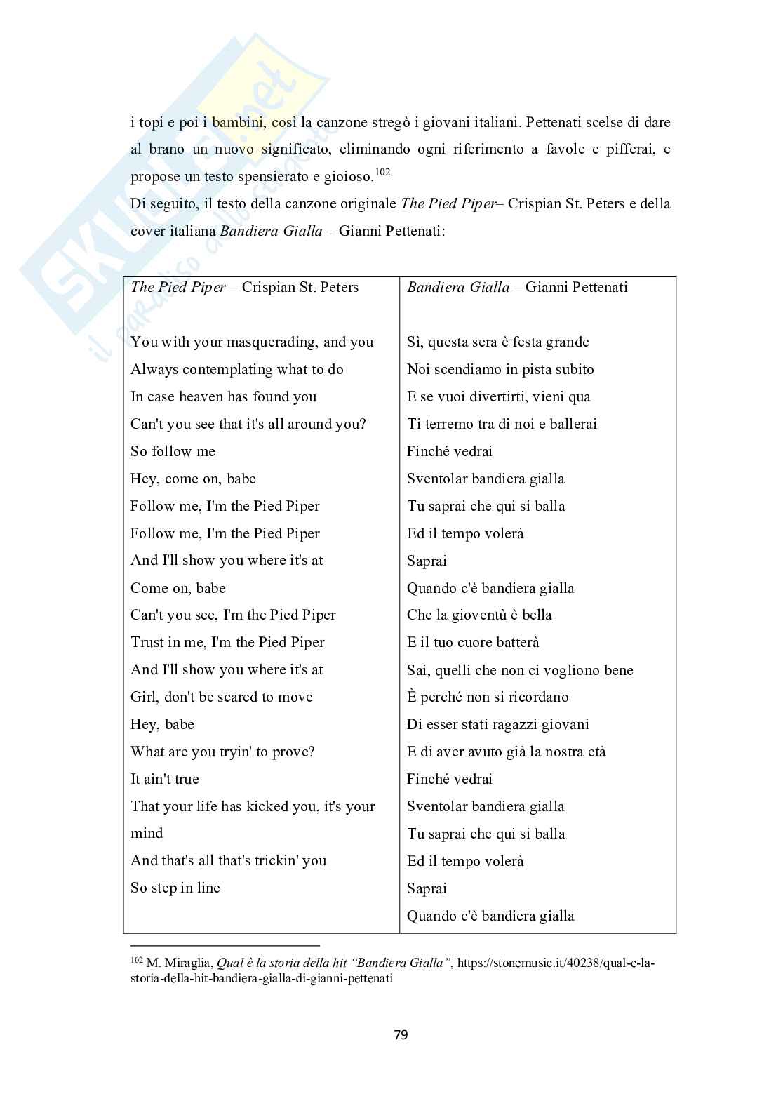 Voce di una generazione: Bandiera Gialla e l’influenza della musica beat negli anni Sessanta Pag. 81