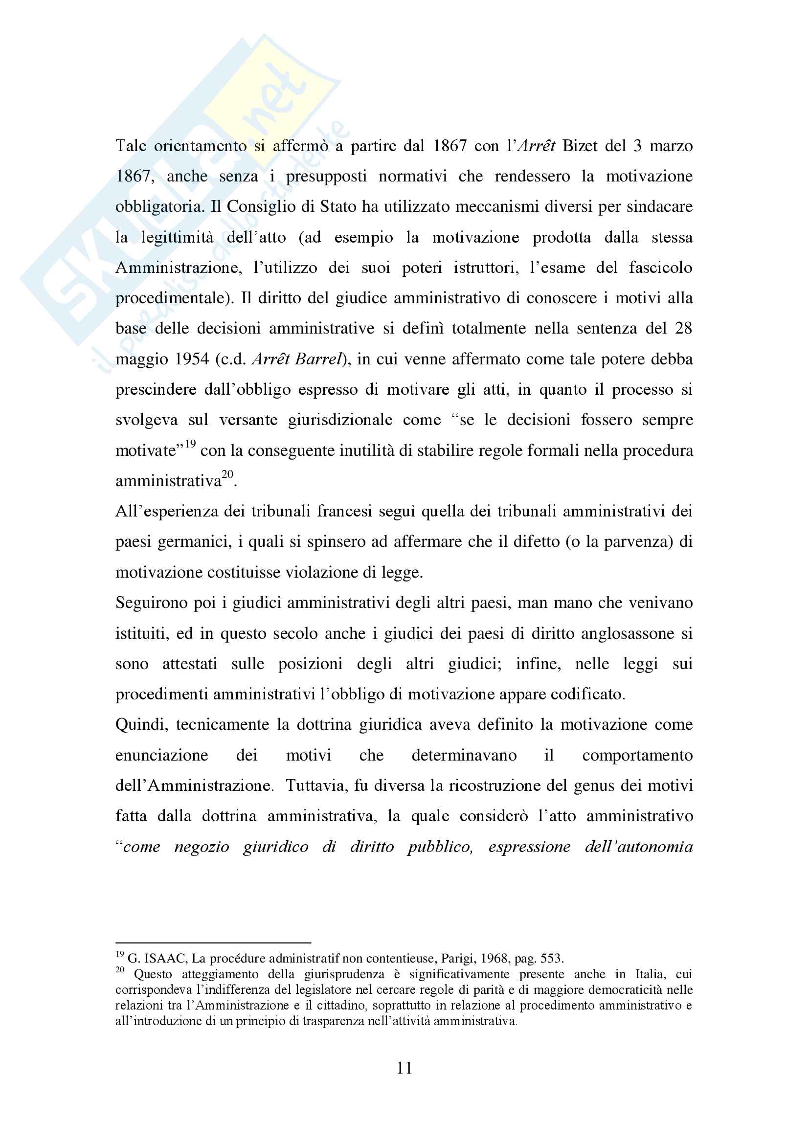Tesi di Laurea in Diritto Amministrativo "La motivazione del provvedimento amministrativo", Relatore: Prof.ssa Mariacristina Santini, Anno Accademico 2015/2016 Pag. 16