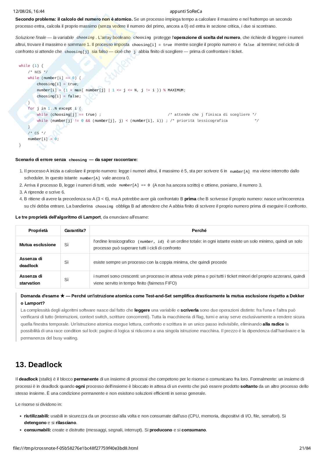 Appunti completi di Sistemi operativi e reti di calcolatori (SoReCa) - teoria, esercizi Pag. 21