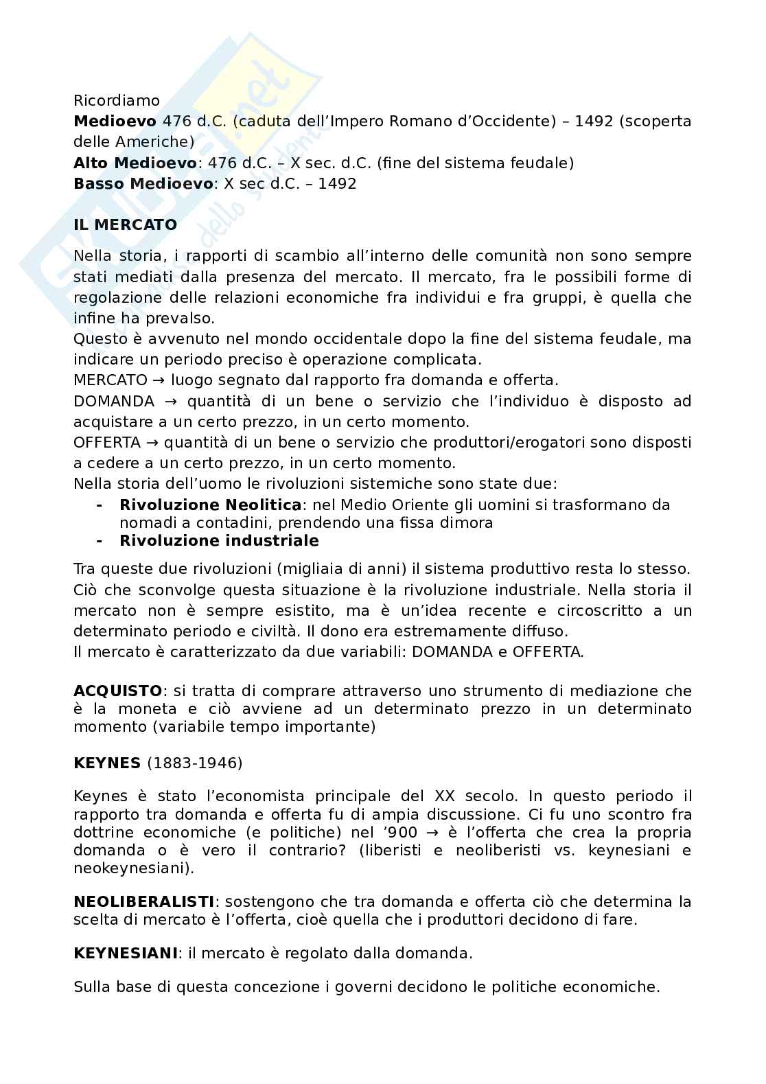 Appunti di Storia economica  Pag. 1