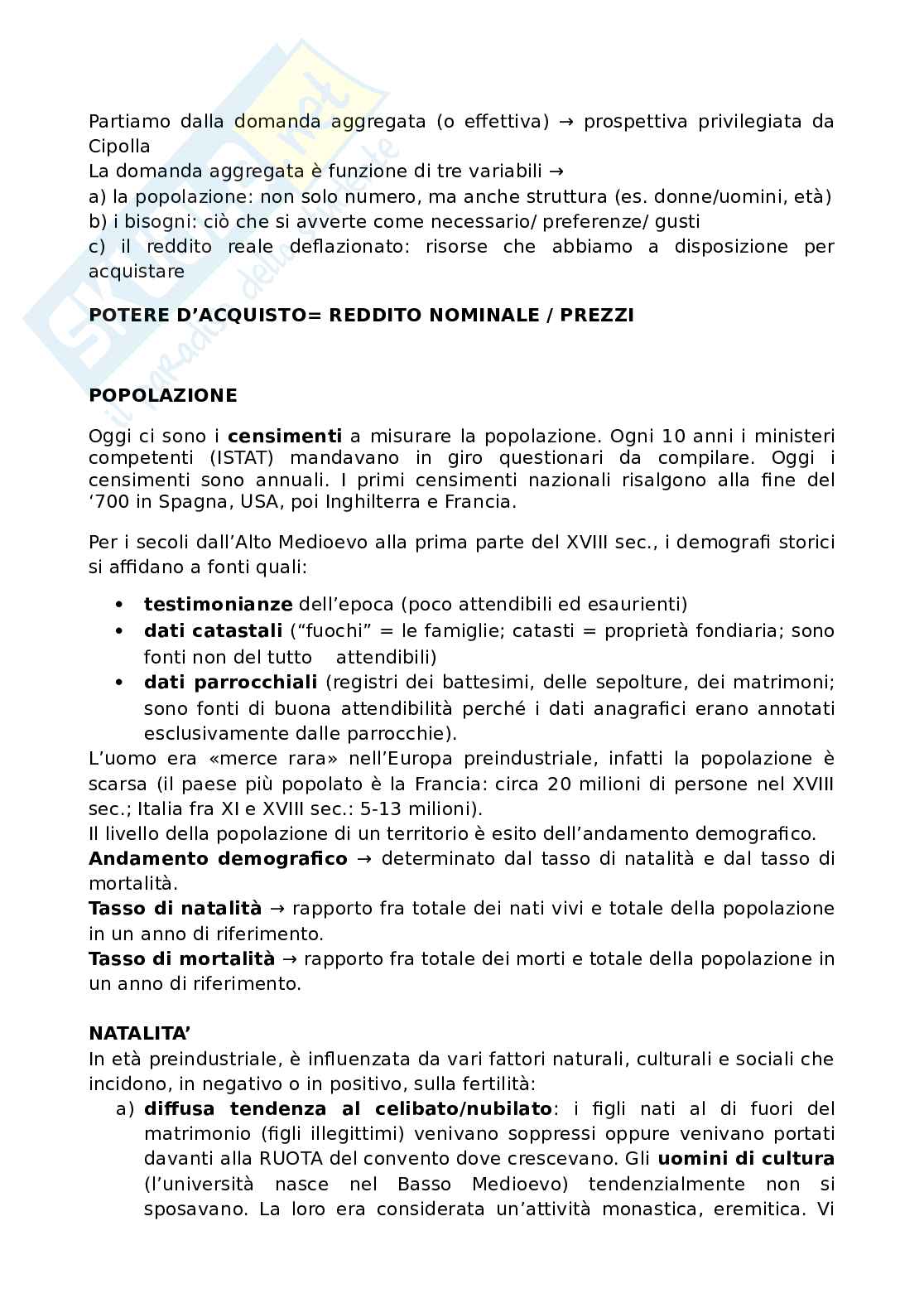 Appunti di Storia economica  Pag. 2