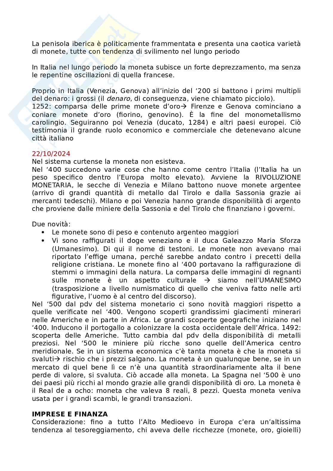 Appunti di Storia economica  Pag. 36