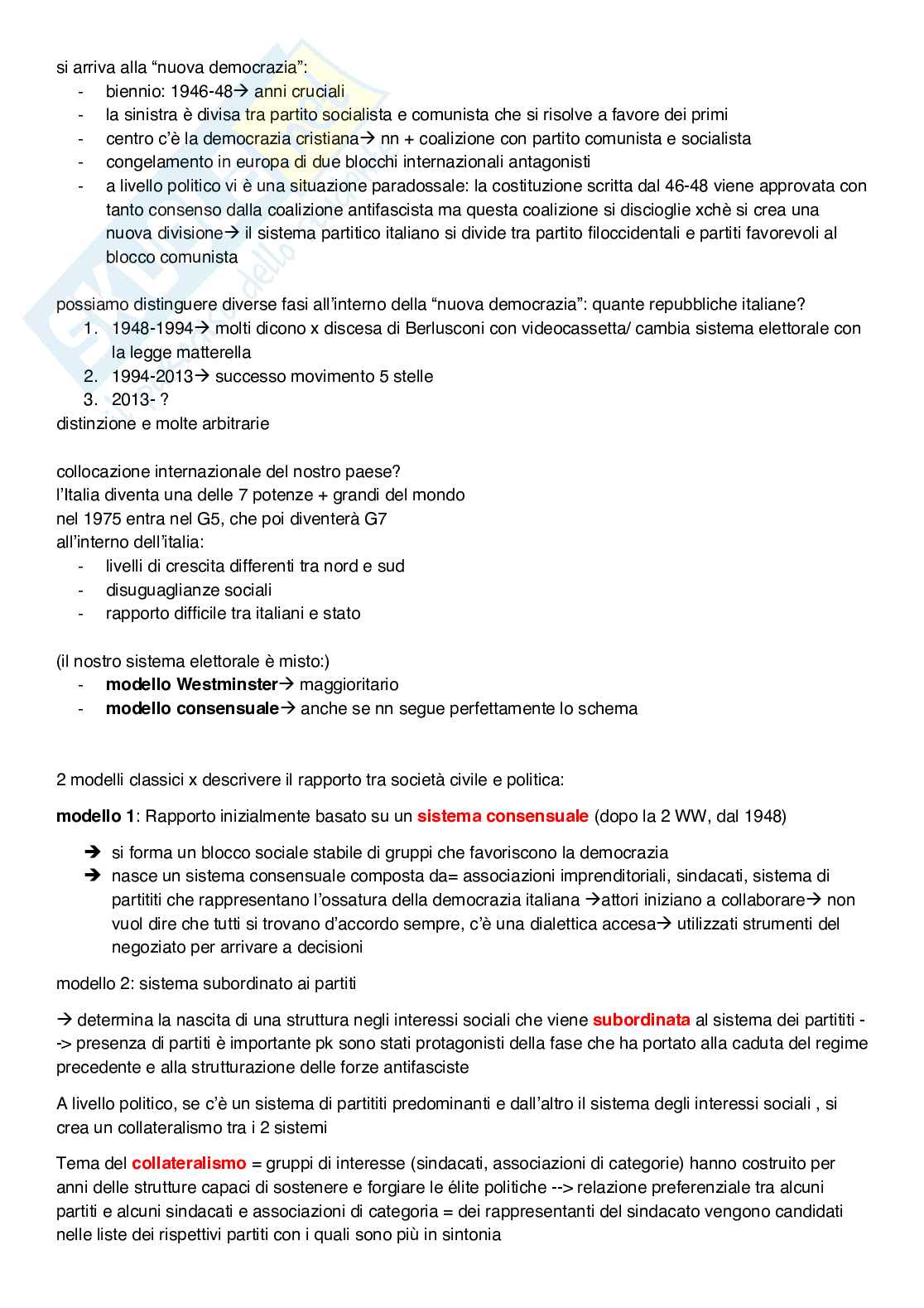 Laboratorio di Scienza politica Pag. 2