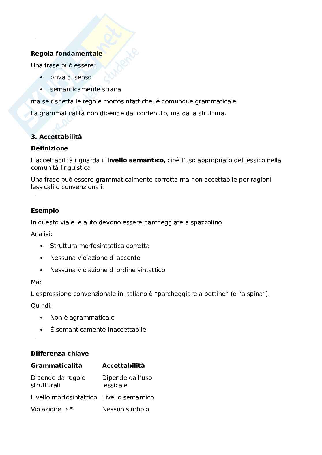 Riassunto esame Linguistica generale 1b, Prof. Frascarelli Mara, libro consigliato La linguistica, Frascarelli Pag. 21