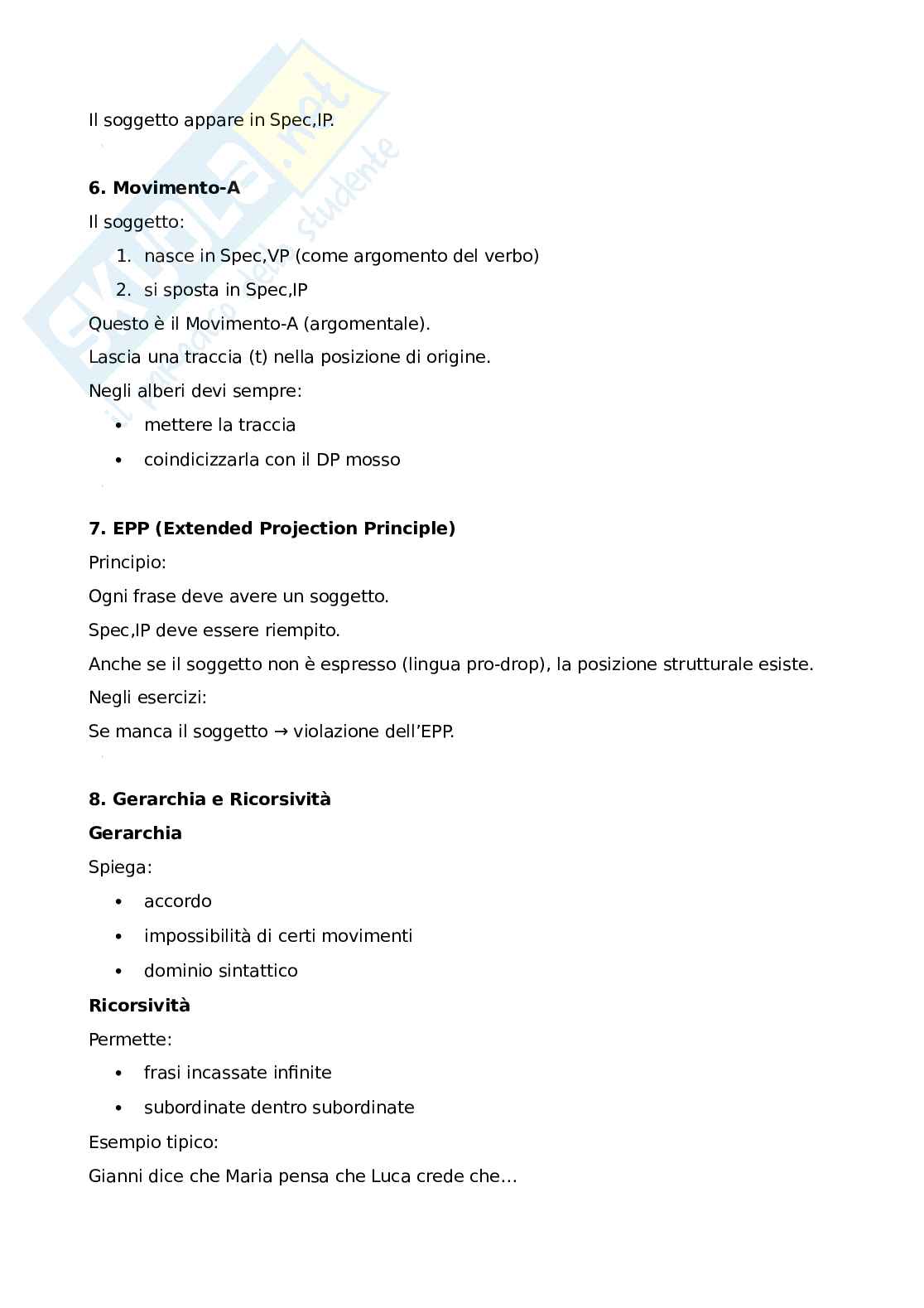 Riassunto esame Linguistica generale 1b, Prof. Frascarelli Mara, libro consigliato La linguistica, Frascarelli Pag. 26