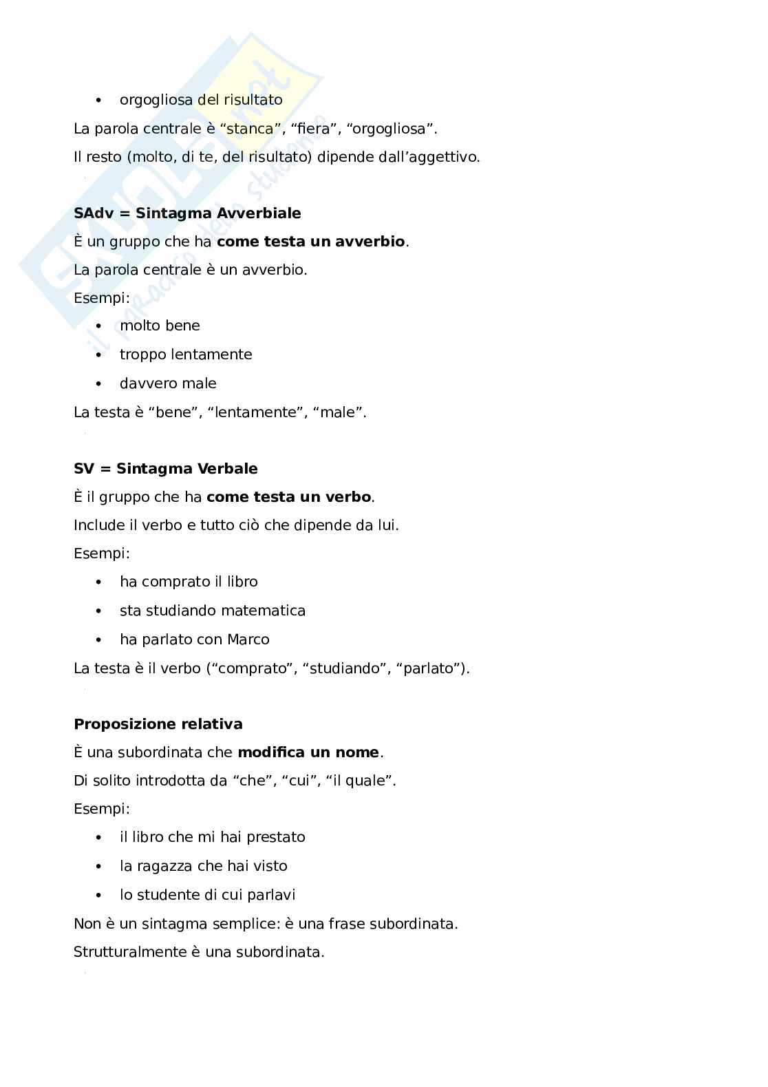 Riassunto esame Linguistica generale 1b, Prof. Frascarelli Mara, libro consigliato La linguistica, Frascarelli Pag. 31