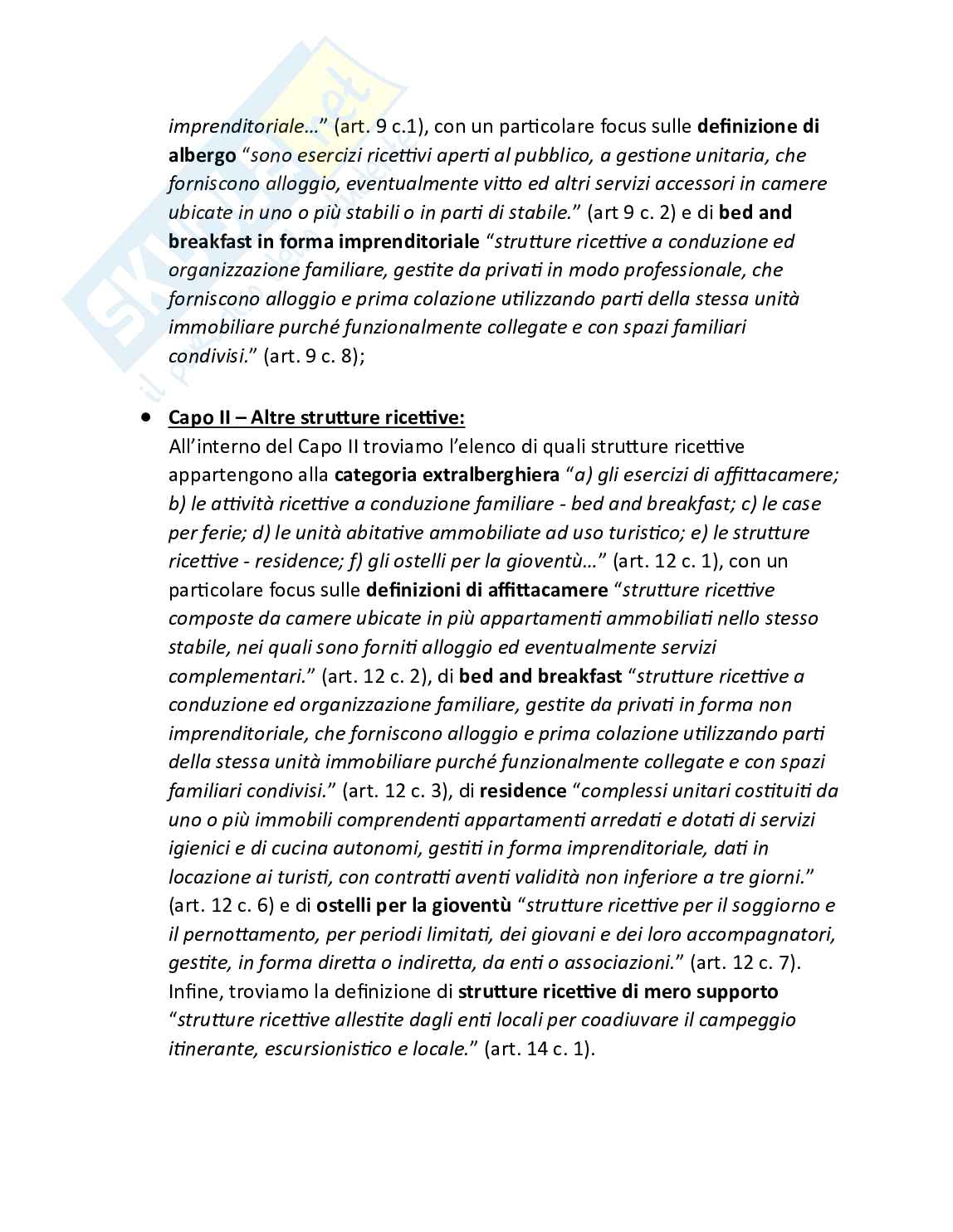 Diritto del turismo - Parte 2 - Disciplina delle attività turistiche in Italia Pag. 2