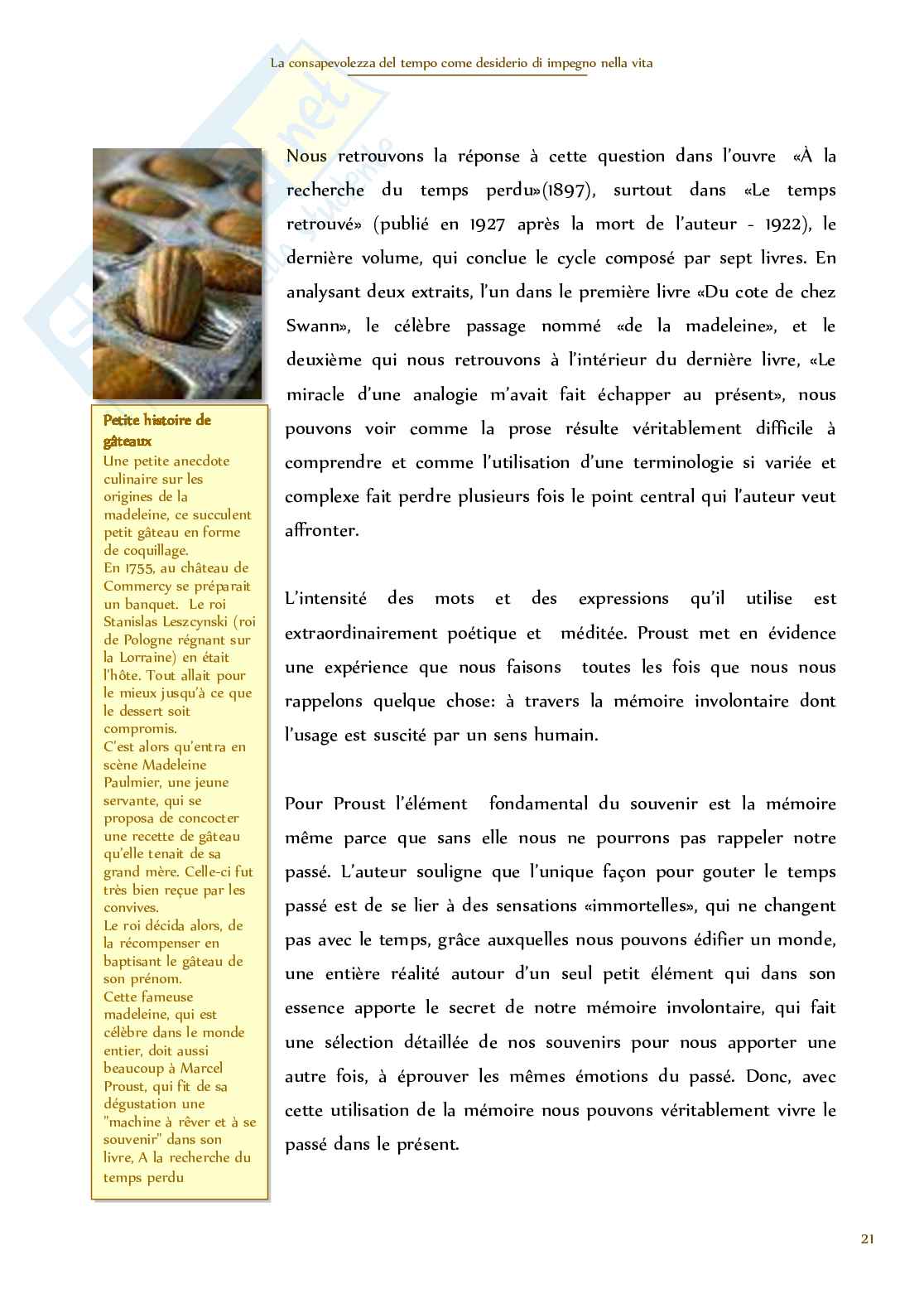 Tempo, desiderio di impegno nella vita Pag. 21