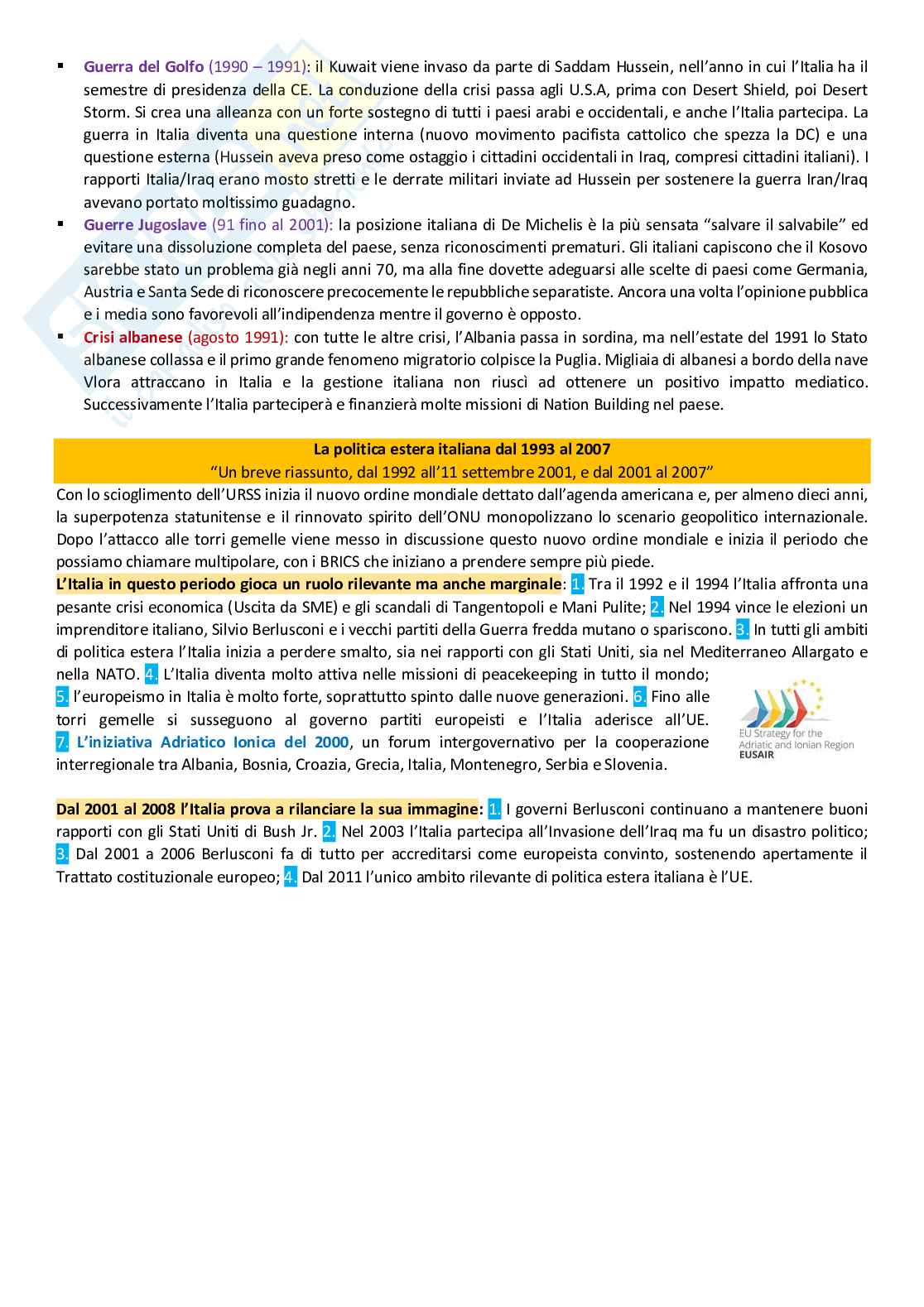 Appunti Storia della politica estera italiana Pag. 61