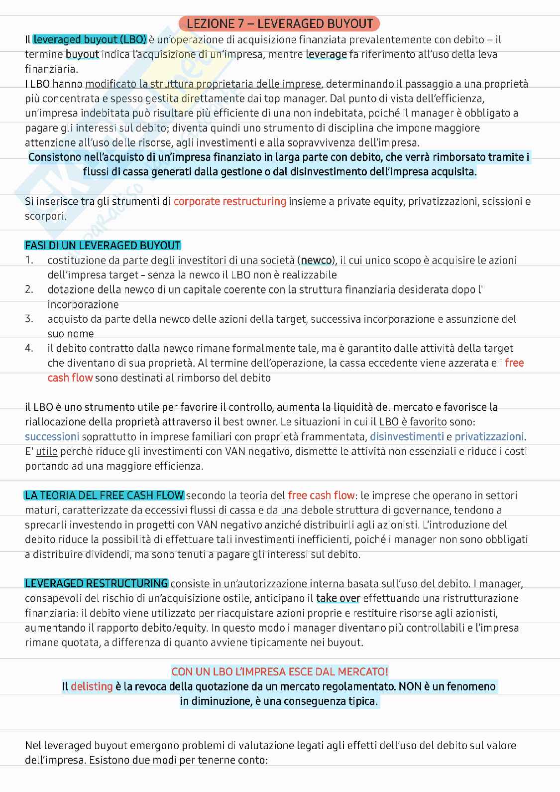 Finanza straordinaria  Pag. 16