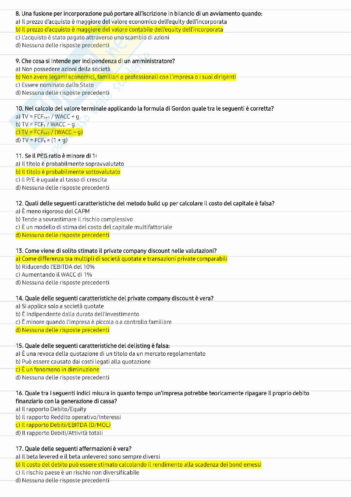 Finanza straordinaria  Pag. 21