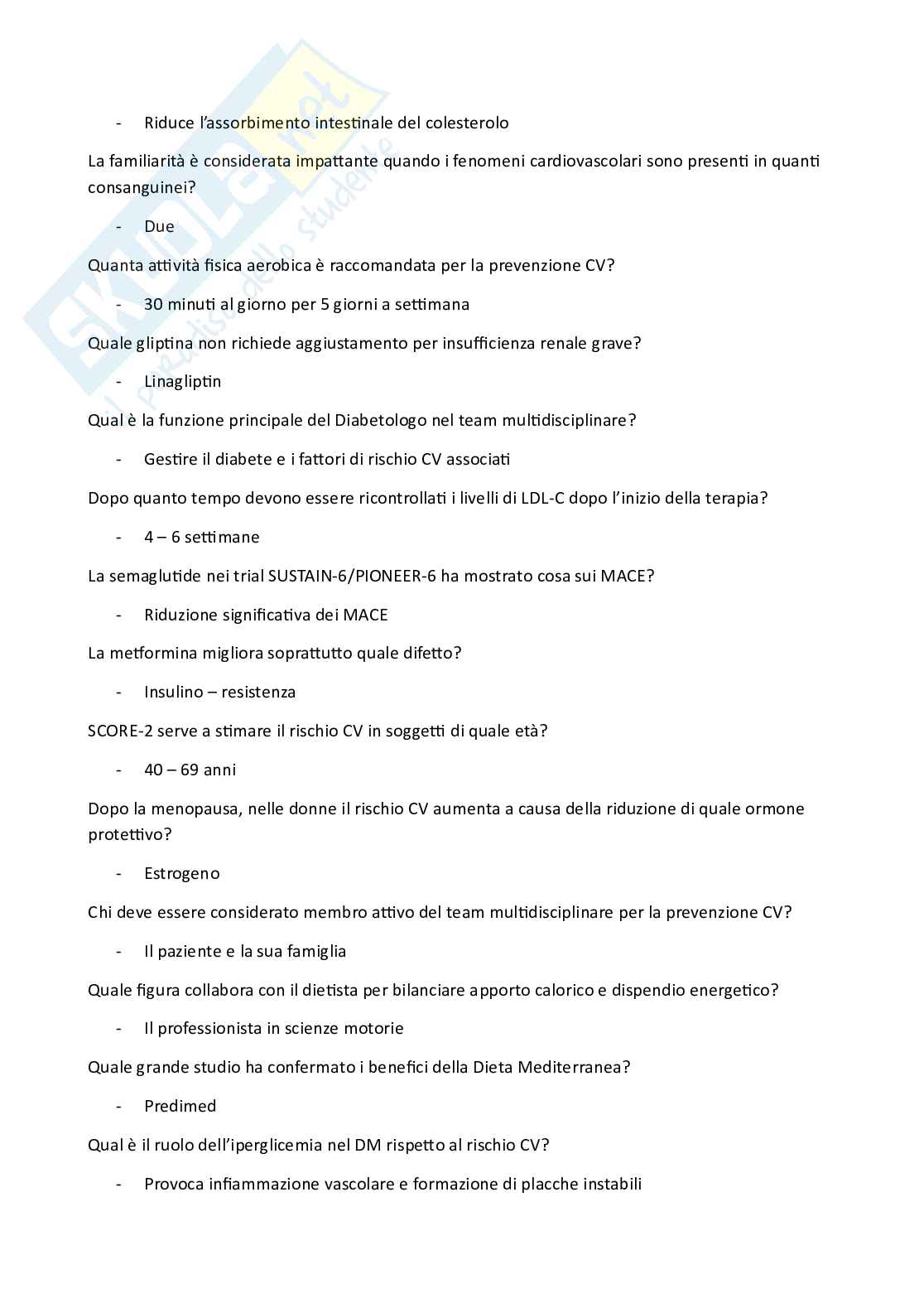 Corso ECM prevenzione del rischio cardiovascolare: focus su dislipidemia e paziente diabetico Pag. 2