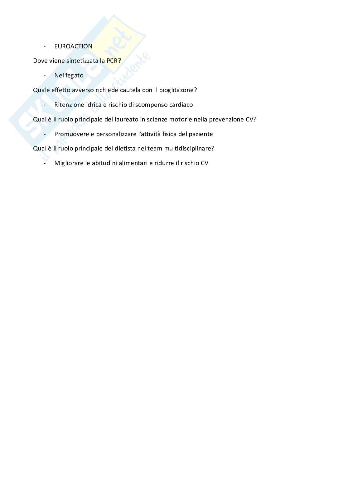 Corso ECM prevenzione del rischio cardiovascolare: focus su dislipidemia e paziente diabetico Pag. 6