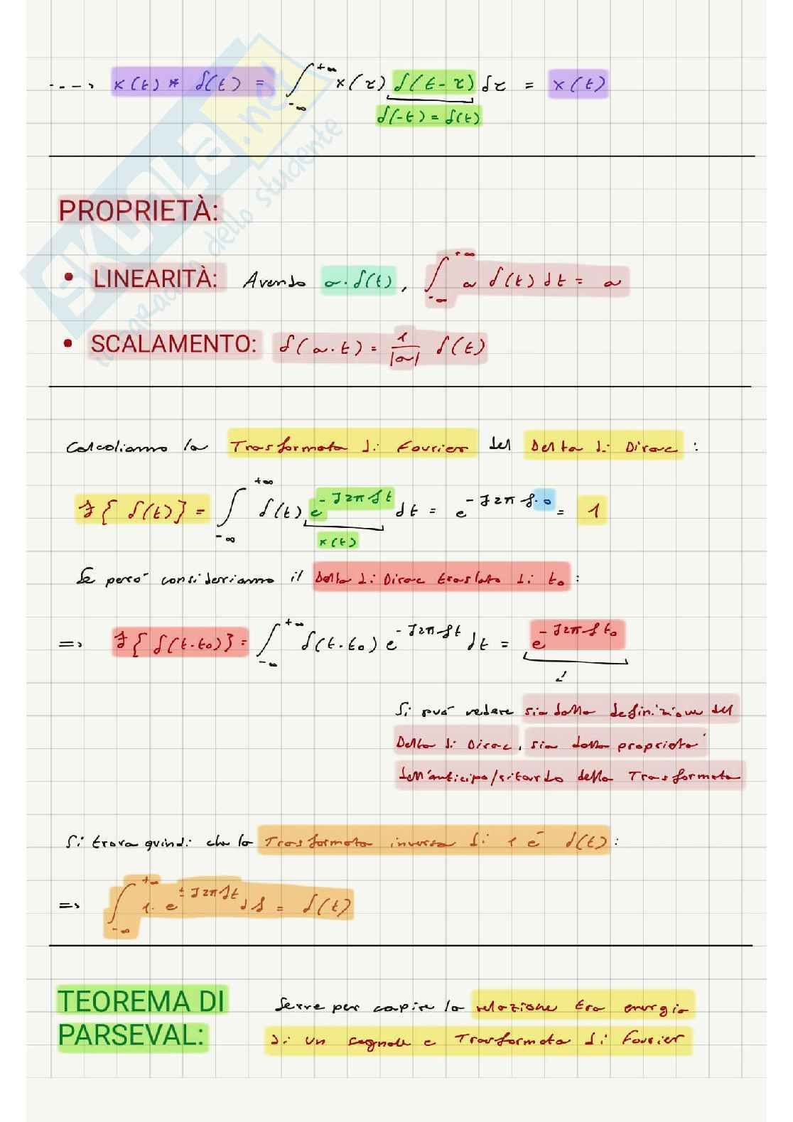 Appunti completi delle lezioni del corso di Analisi dei segnali Pag. 16