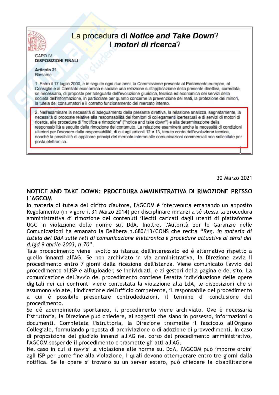 Diritti in Internet e illeciti Informatici - Appunti completi Pag. 31