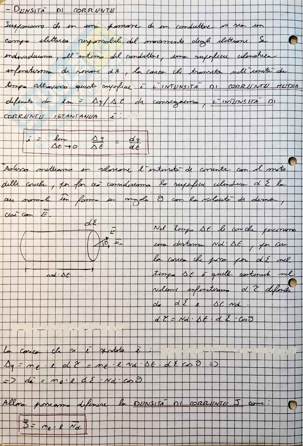 Corrente elettrica e condensatori  Pag. 2