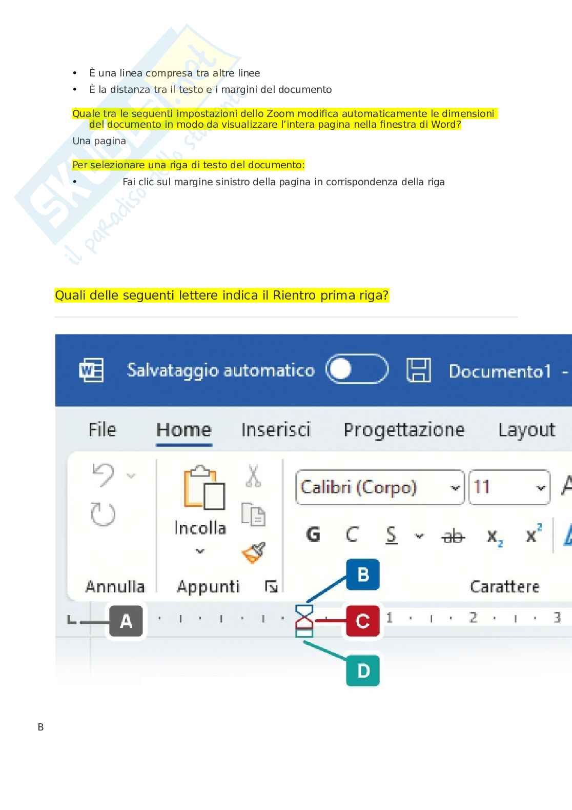 Eipass 7 moduli - Eipass Word - Guida completa all'uso di Microsoft Word. Aggiornato e completo. In ordine  Pag. 21