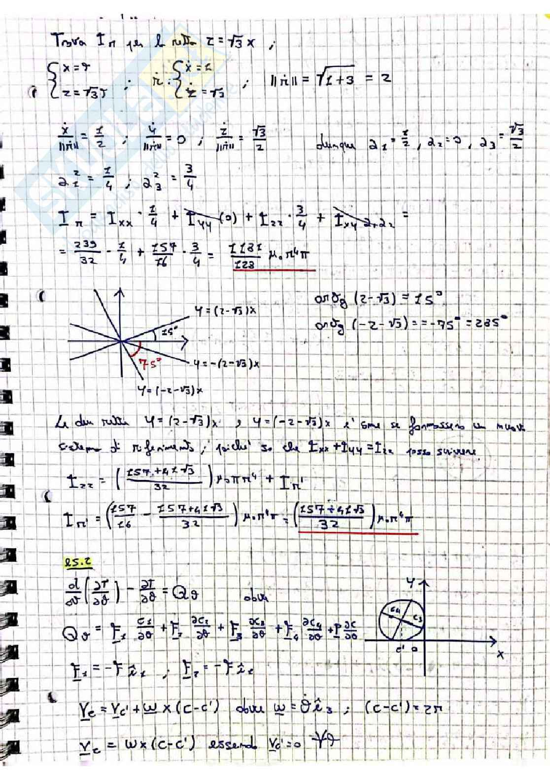 Prove d'esame di Meccanica razionale Pag. 71