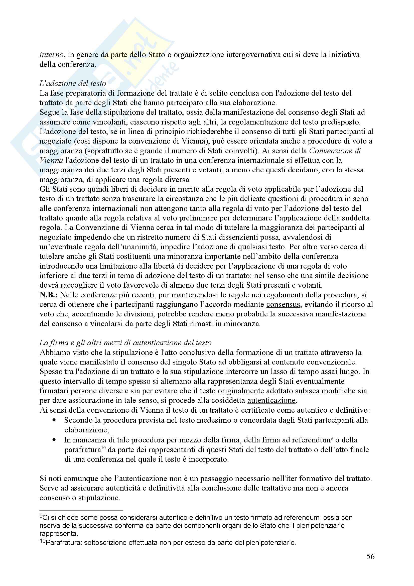 Riassunto esame Diritto internazionale, prof. Treves Pag. 56