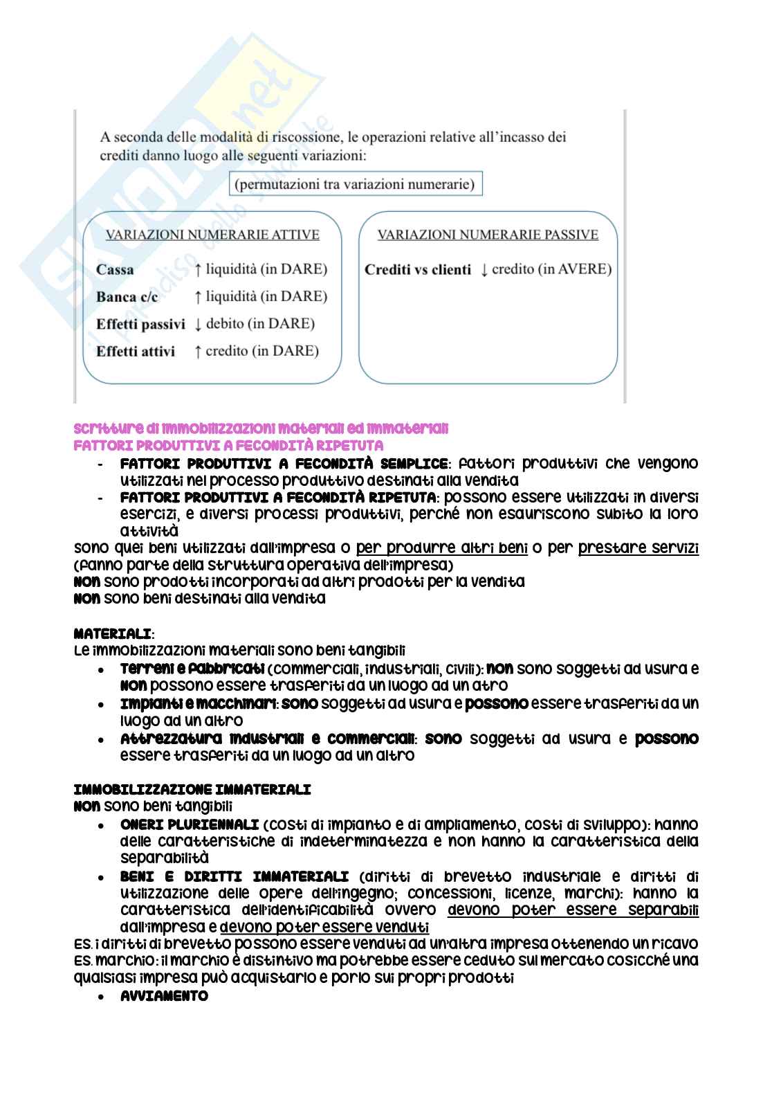 Riassunto esame Economia Aziendale, Prof. Matozza Felice, libro consigliato Introduzione alla contabilità generale, Paoloni, Celli Pag. 46