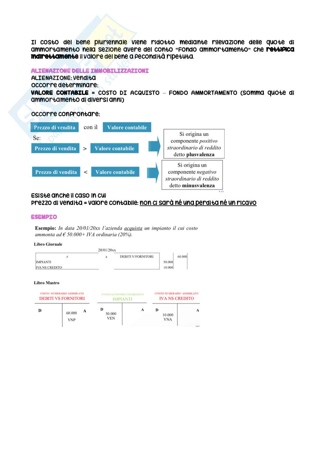 Riassunto esame Economia Aziendale, Prof. Matozza Felice, libro consigliato Introduzione alla contabilità generale, Paoloni, Celli Pag. 51