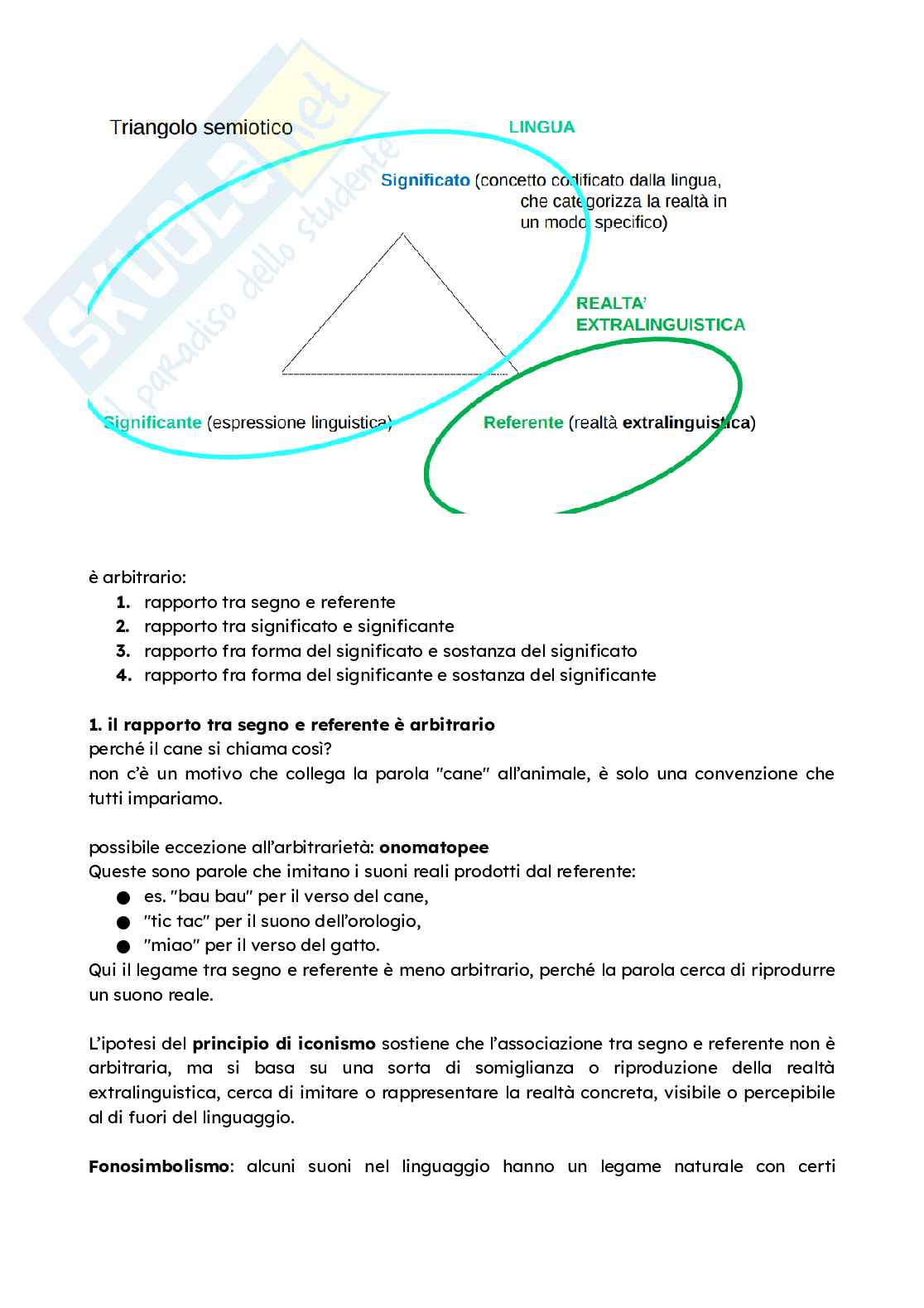 Appunti completi Linguistica generale e glottologia, 2025 Pag. 11