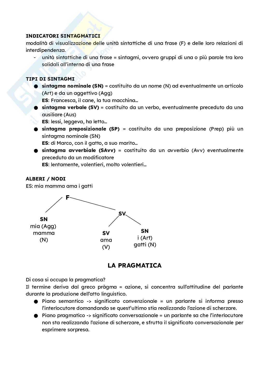 Appunti completi Linguistica generale e glottologia, 2025 Pag. 41