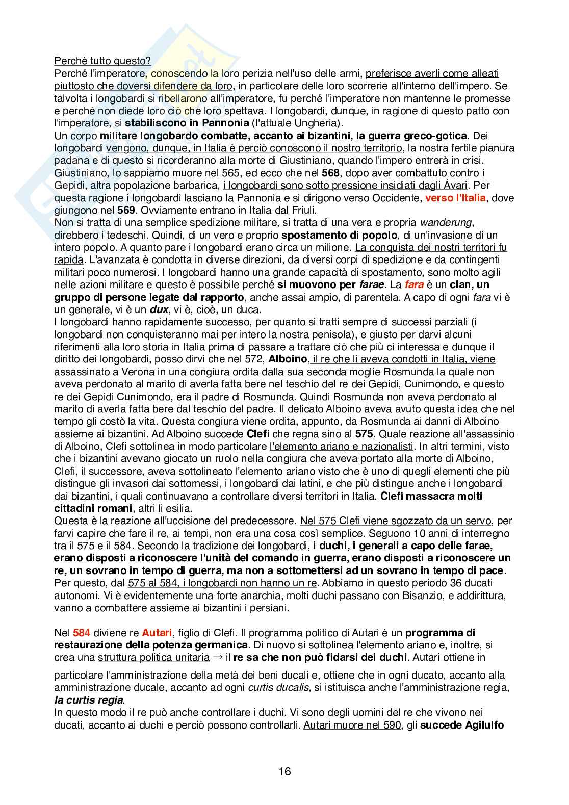 Appunti delle lezioni di Storia del diritto italiano Pag. 16