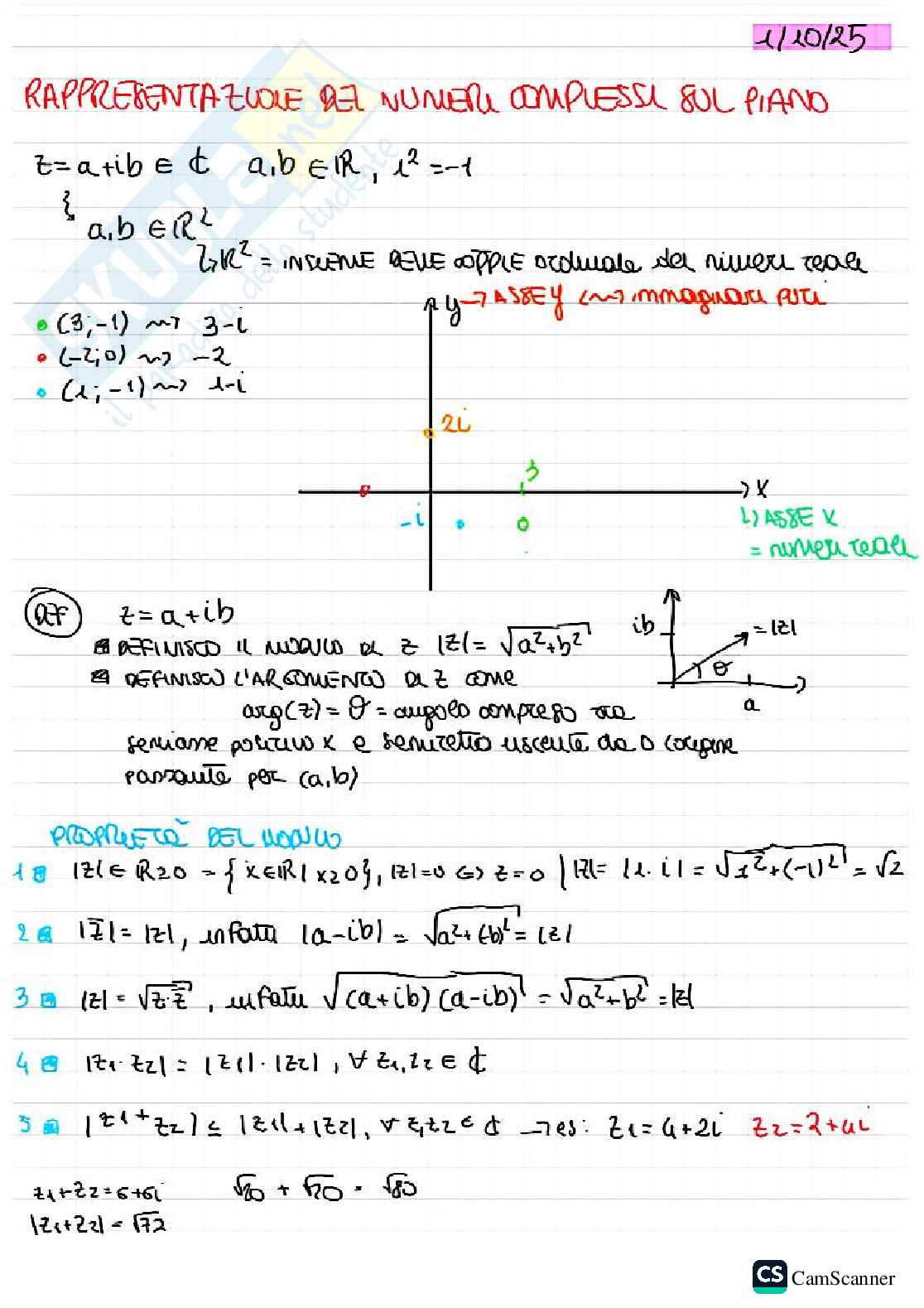 Numeri complessi   Pag. 1