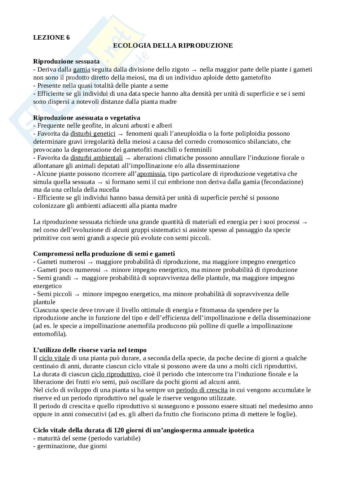 Appunti di ecologia vegetale Pag. 26