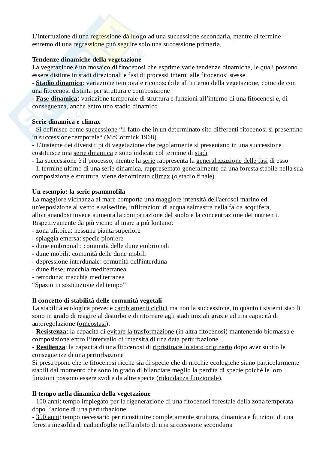 Appunti di ecologia vegetale Pag. 56
