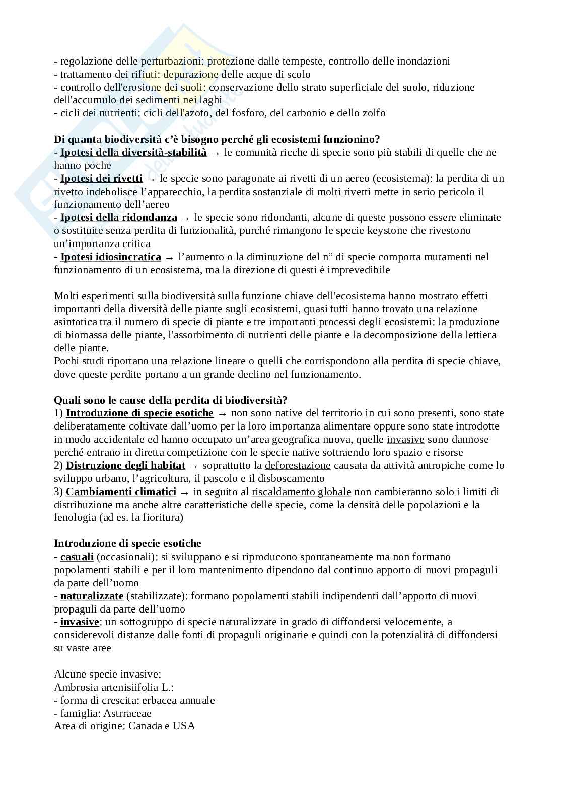 Appunti di ecologia vegetale Pag. 76