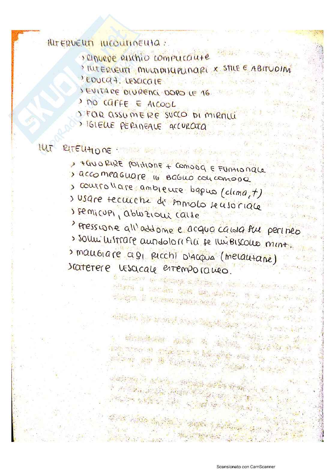 Infermieristica clinica 2 (riassunti) Pag. 16