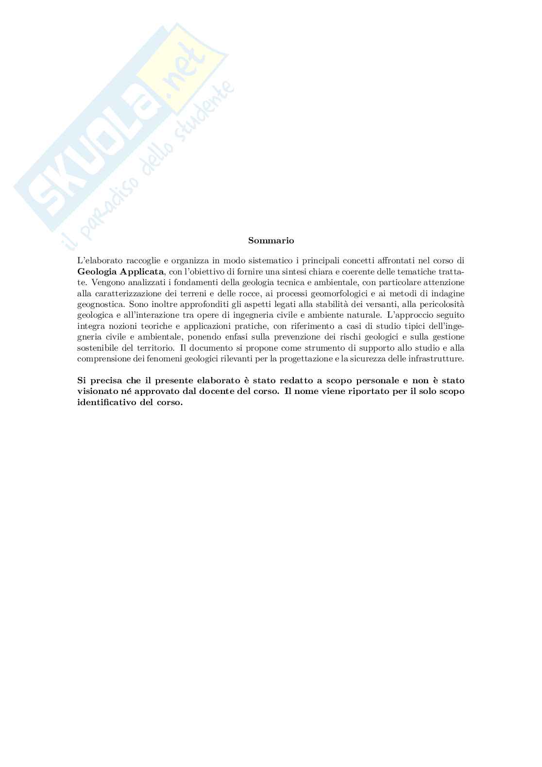 Appunti di Geologia applicata  Pag. 2