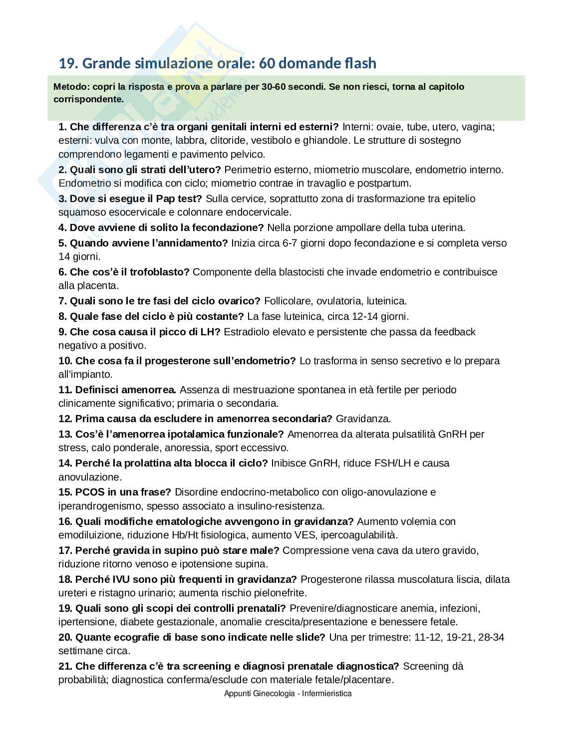 Ginecologia: appunti completi per Infermieristica con domande d’esame Pag. 41