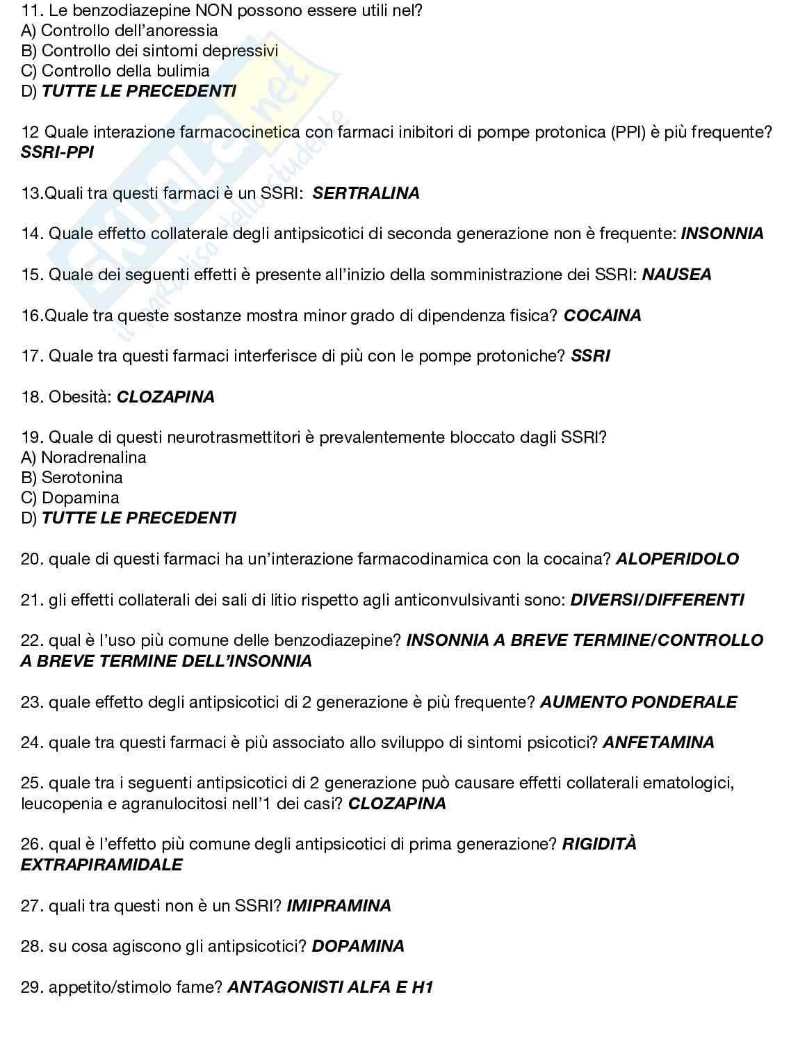 Farmaci psicotropi Pag. 2