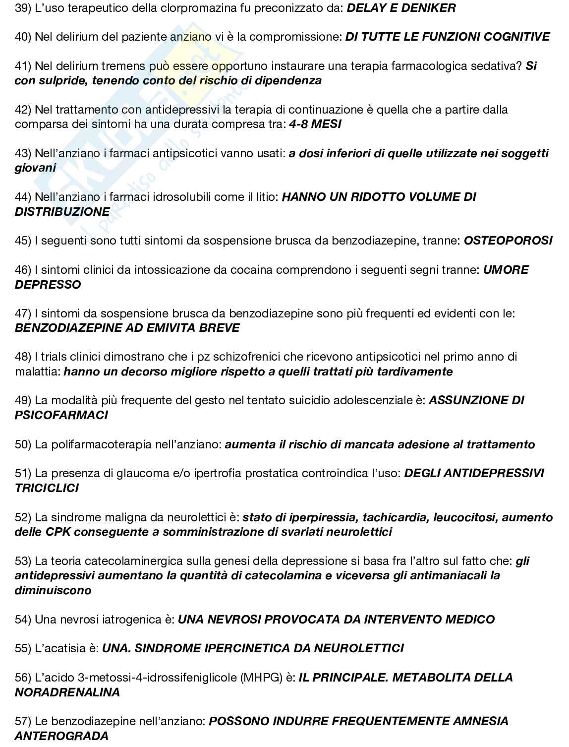 Farmaci psicotropi Pag. 6
