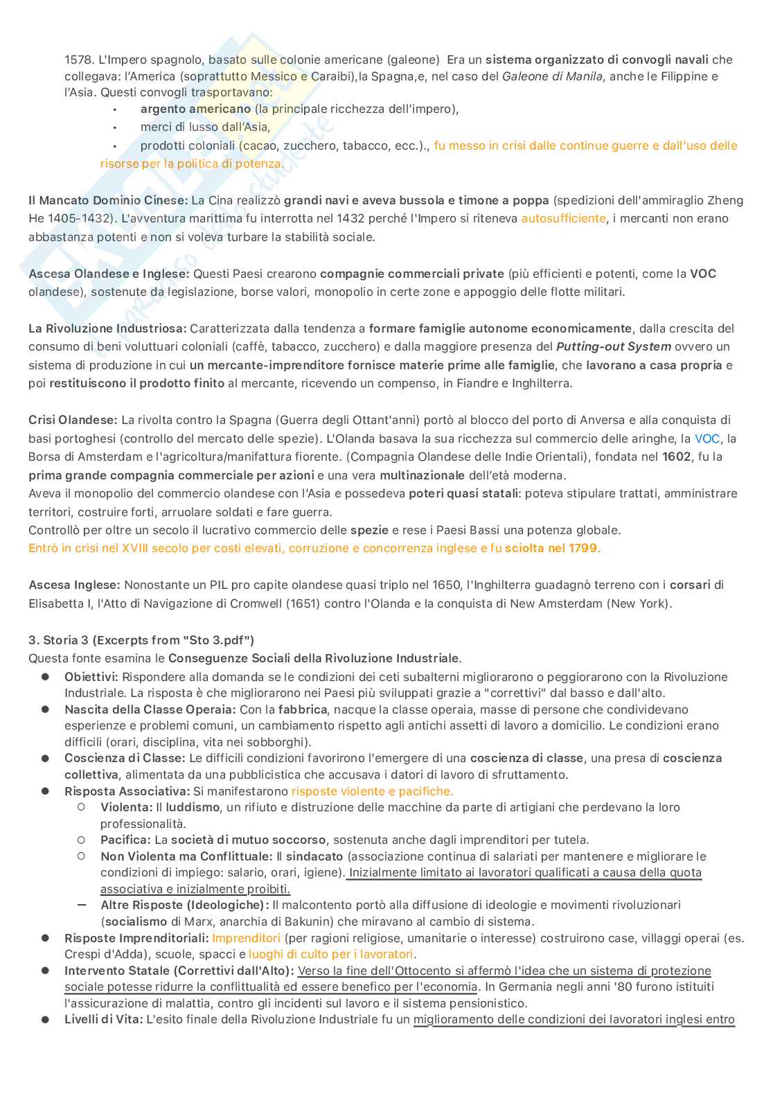 Appunti primo parziale di Storia economica Pag. 2