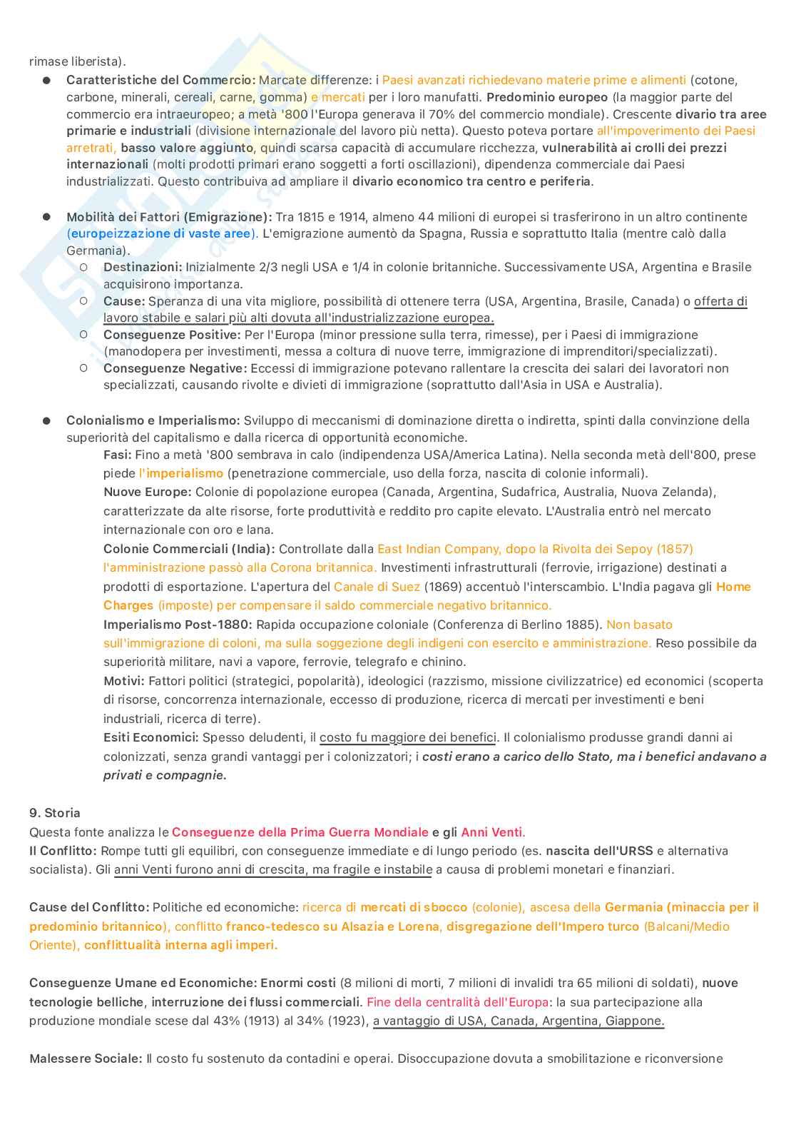 Appunti primo parziale di Storia economica Pag. 6