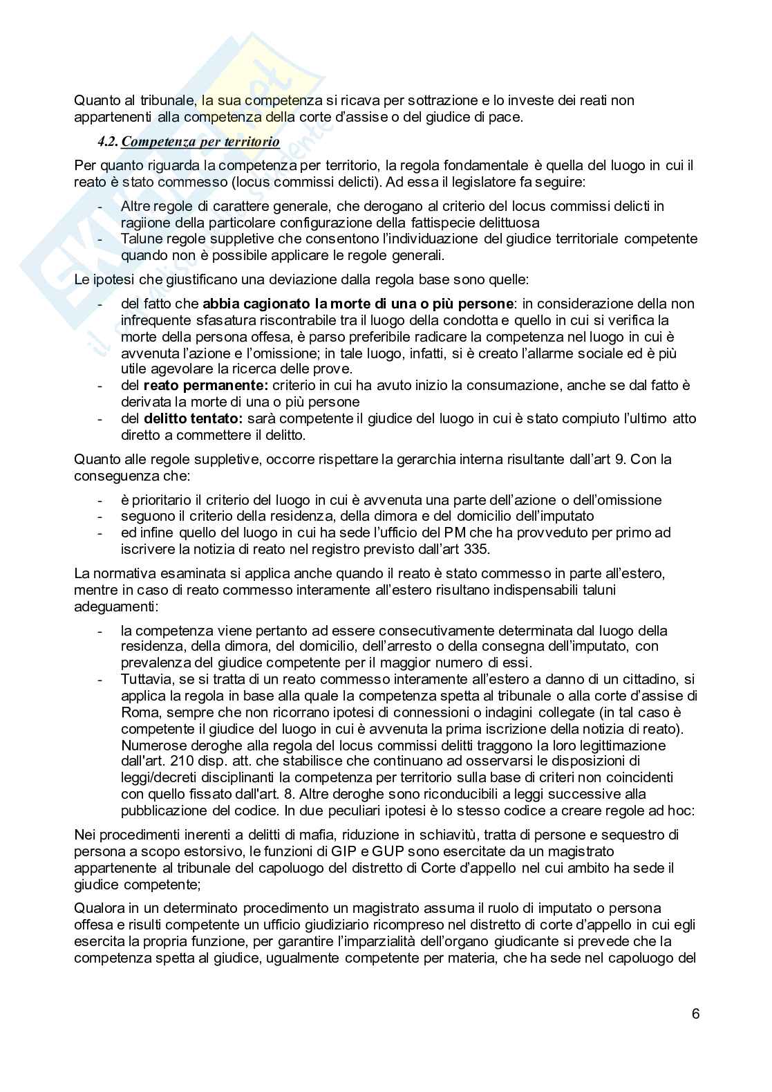 Riassunto esame Diritto processuale penale, Prof. Bonini Valentina, libro consigliato Compendio di diritto processuale penale, Bargis Pag. 6