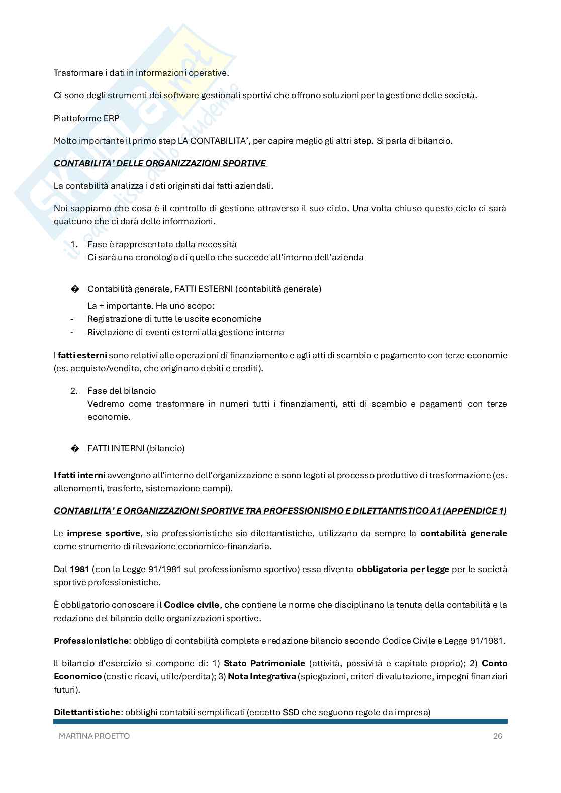 Economia aziendale Pag. 26