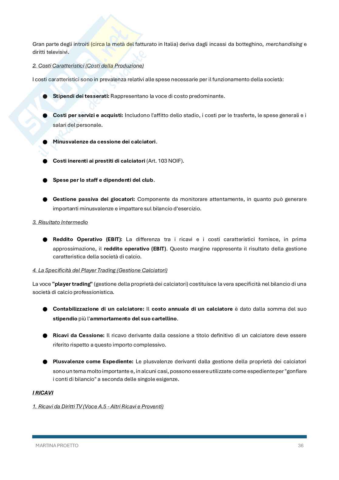 Economia aziendale Pag. 36