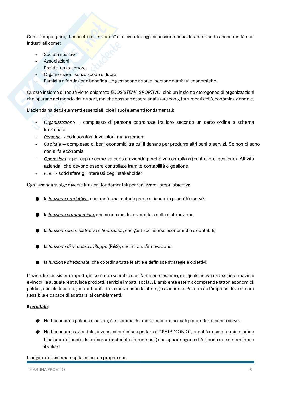 Economia aziendale Pag. 6