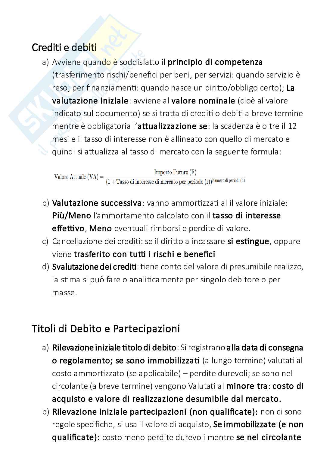 Appunti parziali specifici di Ragioneria  Pag. 1