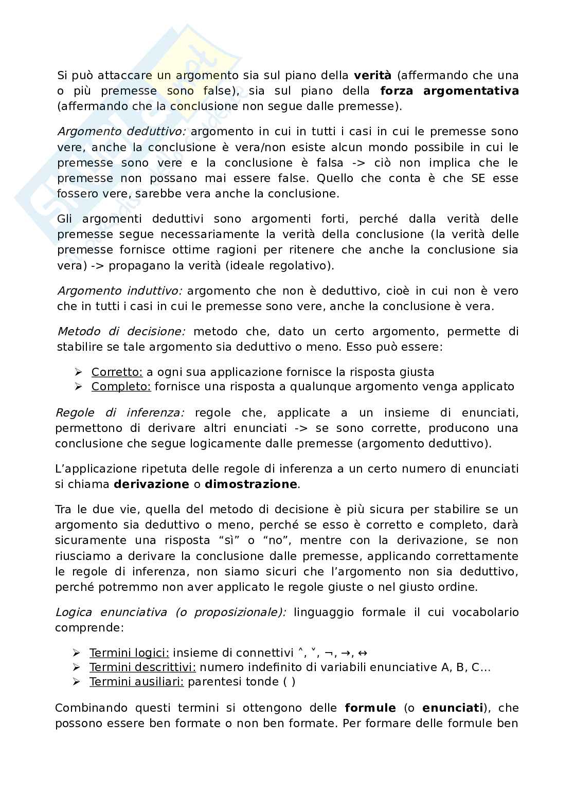 Appunti di Logica Pag. 2
