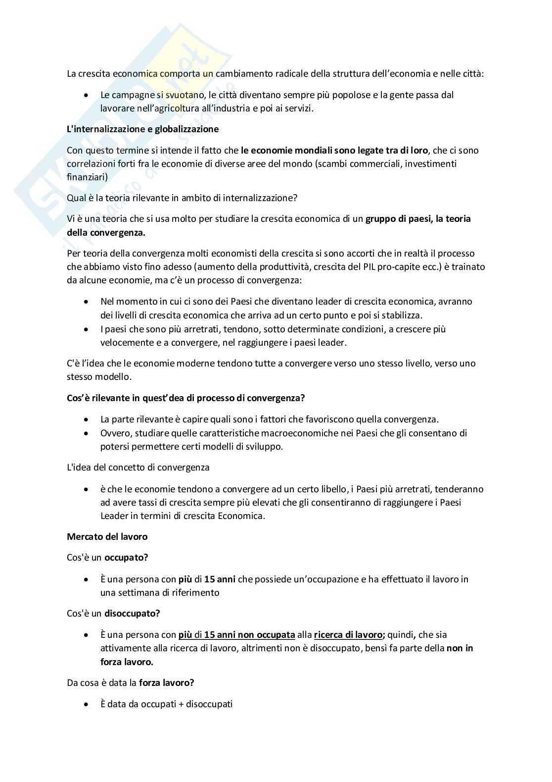 Macroeconomia - parte 11-21 Pag. 1