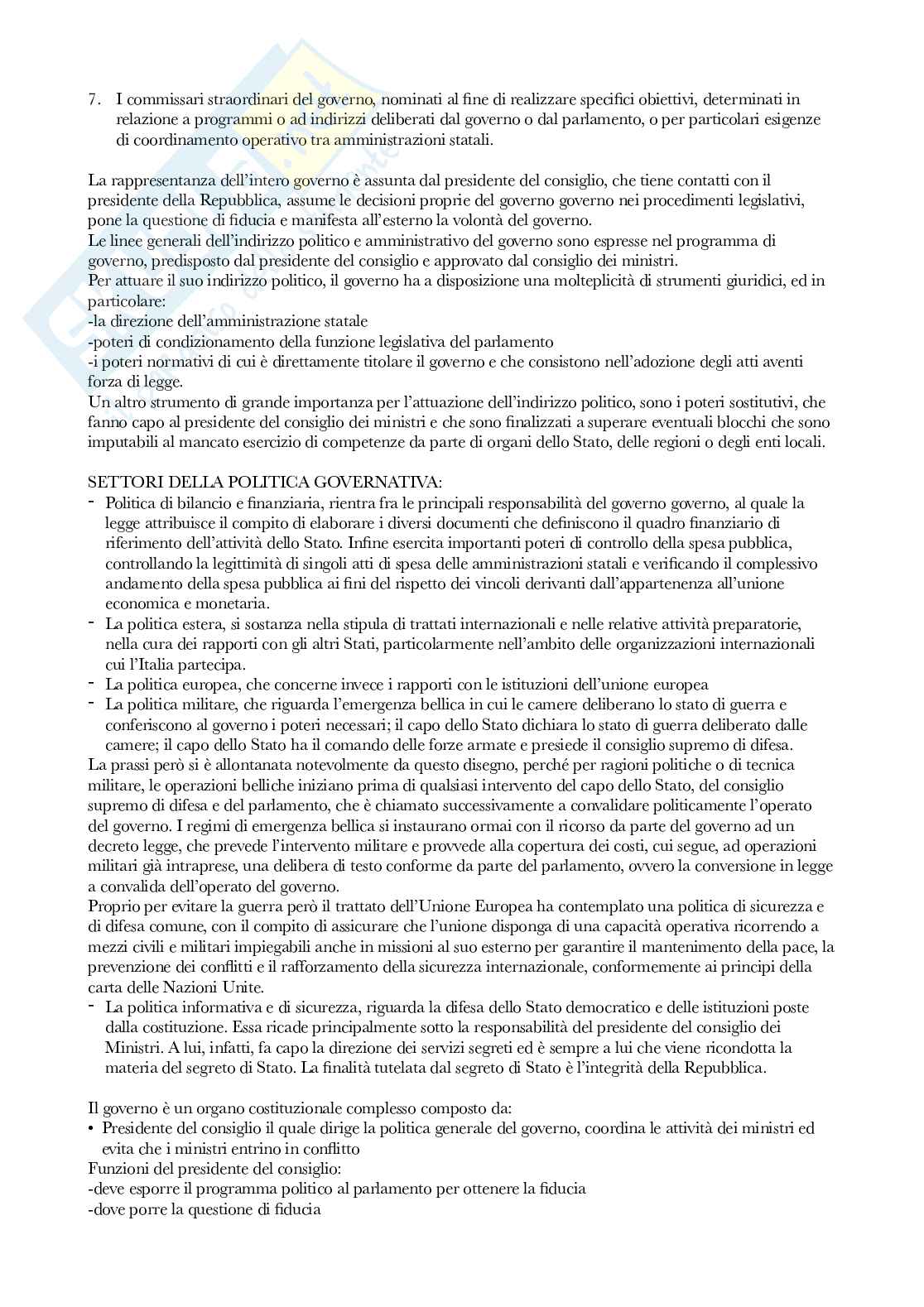 Riassunto esame Diritto Pubblico, Prof. Logroscino Pierdomenico, libro consigliato Diritto pubblico, Pitruzzella  Pag. 26